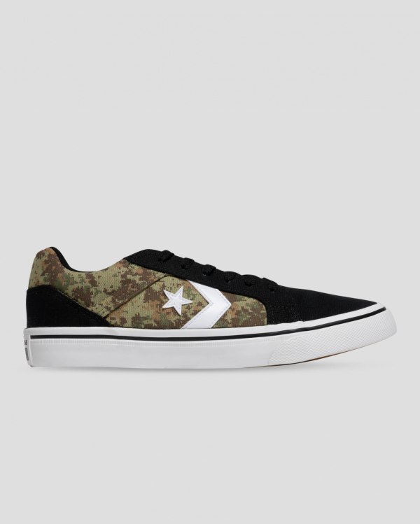 Converse El Distrito Mix And Match Sort Camo Sko Danmark - Converse Lave Sneakers Dame - 87146RDHZ